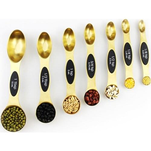 Stainless Steel Magnetic Measuring Spoons,Stackable Teaspoon For Measuring Dry And Liquid Ingredients Cooking & Baking