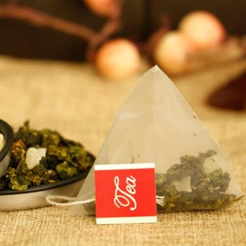 Tea Filter Bags Nylon With Label Empty Disposable Teabags Tea Infuser Strainer Bag Clear storage bag LX7843