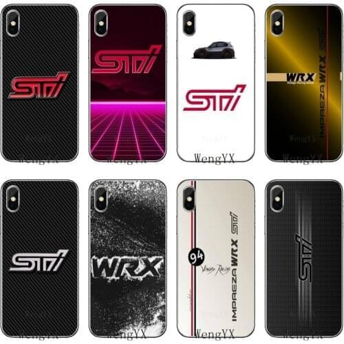 Soft Silicone Phone Case For iPhone 11 Pro XS Max XR X 8 7 6 6S Plus 5 5S SE 4S 4 iPod Touch 5 6 car Subaru WRX Sti Logo
