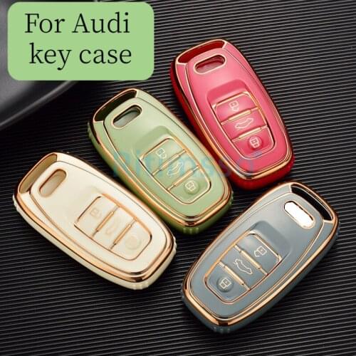 2022 New TPU Car Key Cover Fob Case Shell For Audi A1 A3 A4 A5 A6 A7 A8 Quattro Q3 Q5 Q7 2009 2010 2011 2012 2013 2014 2015