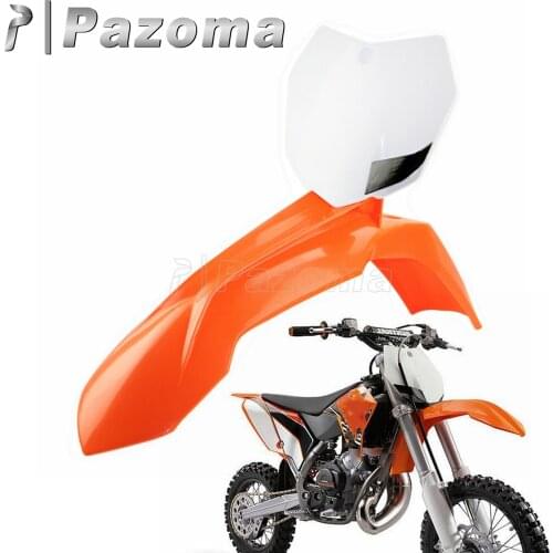 Orange Front Fender Front Number Plate for 250 SX-F 250 XCF-W 450 SX-F 250 XC-F 150 XC 2013-2015