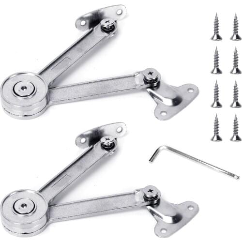 2Pcs/Lot 40Lb Heavy Duty Zinc Alloy Lid Support Hinge,Keep Stay Hinges with Soft Close For Cabinet Kitchen Wardrobe Hardware