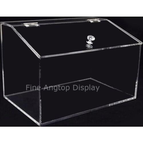 Clear Transparent Acrylic Display Bin Jewelry Bread Food Retail Container Box