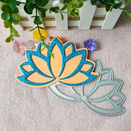 New Lotus flower metal cutting die scrapbook for photo album paper diy gift card decoration embossed Die Mould