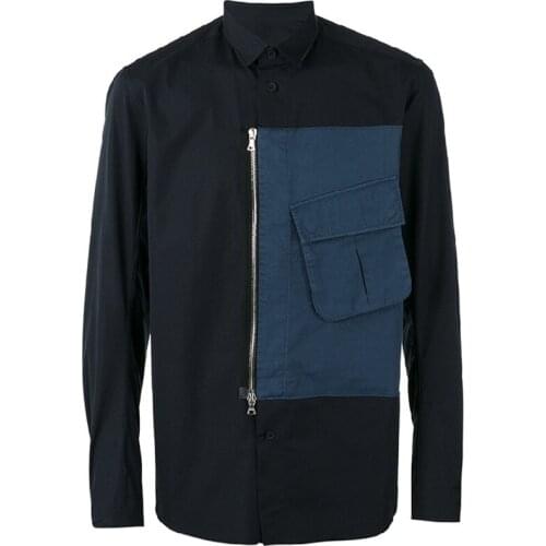 S-6XL!!! Big fashion shirt. New loose personality shirt original design patchwork casual shirt jacket man Singers costume