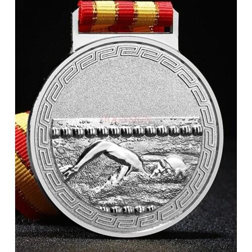 Silver trophi Swimming Medal Metal List Childrens Swimming Competition Trophy Gold, Silver And Bronze 2020