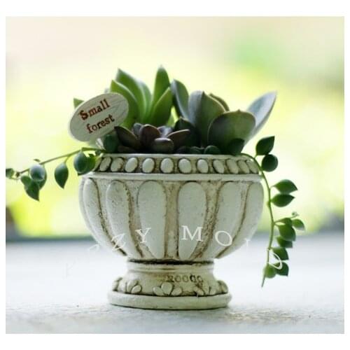 Silicone Mold Planter 3d Vase Molds European Style Pots Muti-meat Pot Molds for Home Decorations Silica Gel Moulds PRZY 001