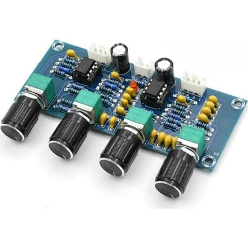 SOTAMIA NE5532 Tone Board Amplifier Preamp Tone Volume Control Treble Bass Volume Adjustment Preamplifier Audio Board DC12-24V