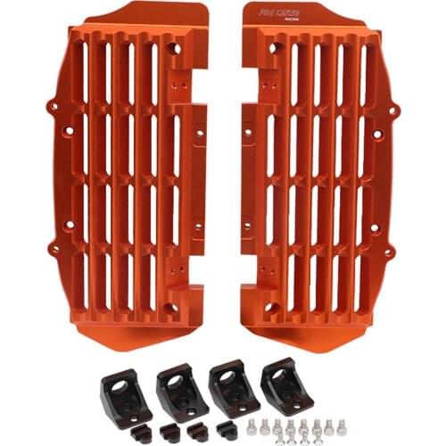 Radiator Guard Grill Cover Protector for KTM EXC SXF XCF SX XC EXCF 125 250 300 350 450 500 2017-2020 2019 2018 Black Orange