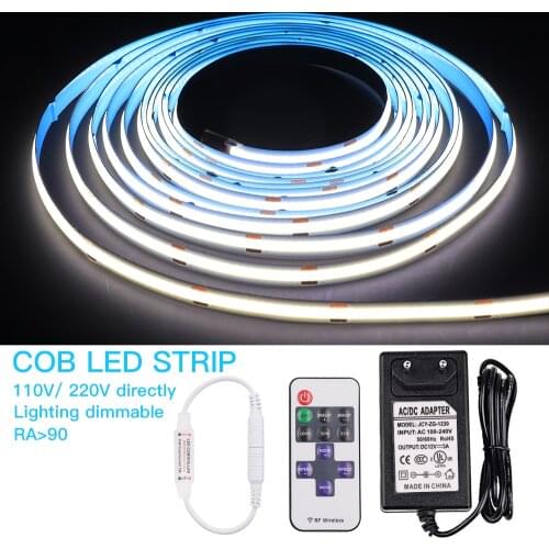 12V Dimmable COB LED Strip Light High Density 320 384 528LEDs Tape FOB LED Ribbon Linear Light Rope 3000K 4000K 6000K RA90 Decor