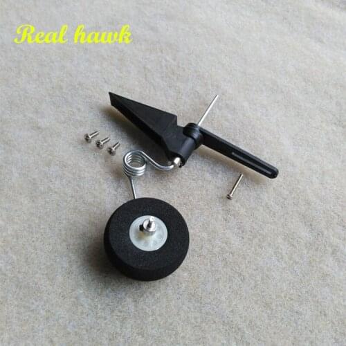 20 pcs/lot 50-120 class steering tail wheel COMBO fiber glass bracket + wheel + steering system aircraft tail wheel