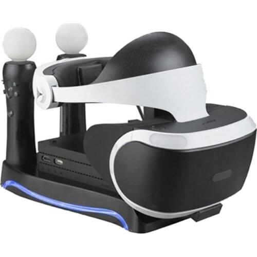 2021 New 4 in1 PS VR 2nd Generation Vertical Stand PS4 VR Glasses Connector Storage Kit