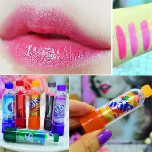 24pcs/pack Cute Balm Moiusturizing Lip Balm Beauty Makeup Lip Gloss Moist Smooth Lips Care 6 Different Flavor Kawaii Lip Bomb