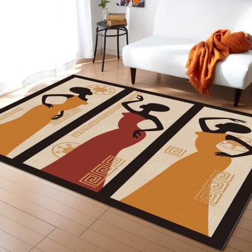 African Women Art Carpets for Bedroom Home Decor Carpets Kawaii Rugs and Carpets for Home Living Room Outdoor Rug