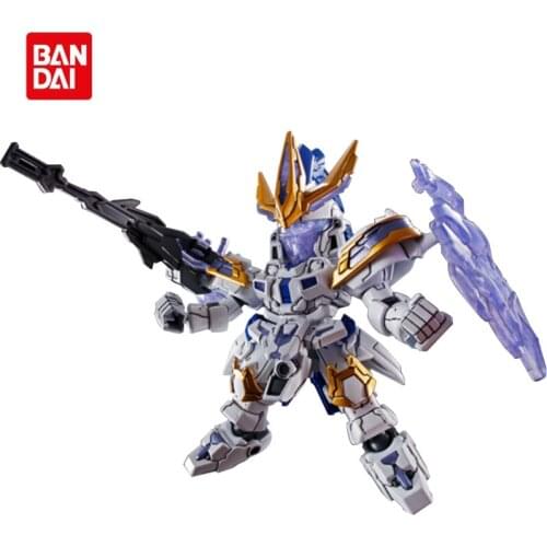 Bandai Assembled Gundam Anime Model Three Kingdoms Chuangjie SD BB Warrior Q Version Xiahou Dun Tallgeese III Robot Toy Gift