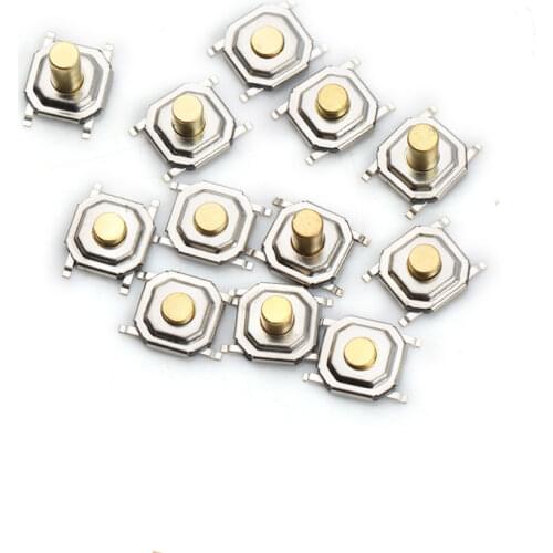 Free shipping 100PCS SMD 4*4*1.5MM 4X4X1.5MM Tactile Tact Push Button Micro Switch Momentary