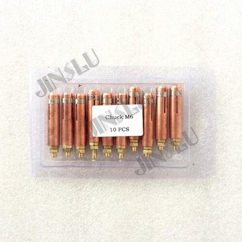 Free shipping Chuck M6 Stud Welding Gun Consumables 10PCS