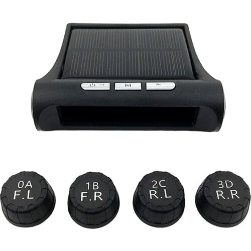 4 Sensors Wireless TPMS Real-time Car Tire Tyre Pressure Monitoring System