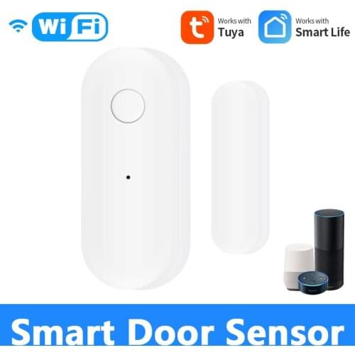 Tuya Wifi Door Window Wireless Burglar Alarm Magnetic Sensor Home Safety Wireless Smart Home Security Device Via Alexa Hot