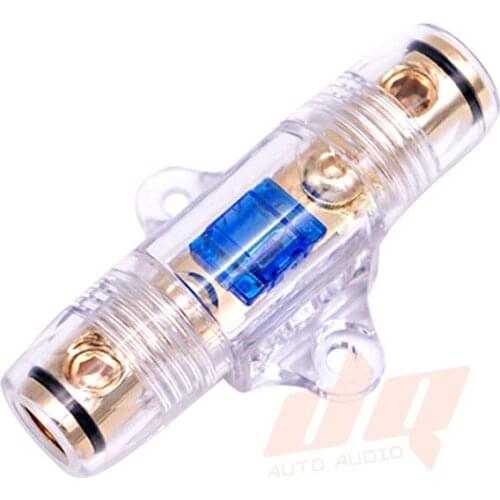 DQ High quality Car Stereo AGU Support pure copper Fuse Holder 30A 40A 60A 80A 100A Car Audio Subwoofer Vehicles Fuse Box