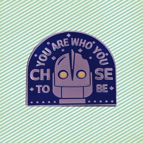 The Iron Giant Robot Head enamel pin Brad Bird Hogarth Hughes brooch