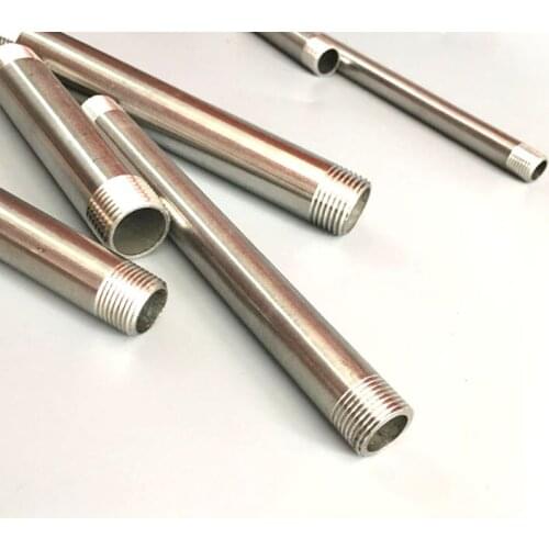 DN 20 3/4" BSP Equal Male Thread Length 100mm Barrel Nipple 201 Stainless Pipe Fitting Connector Coupler water oil air