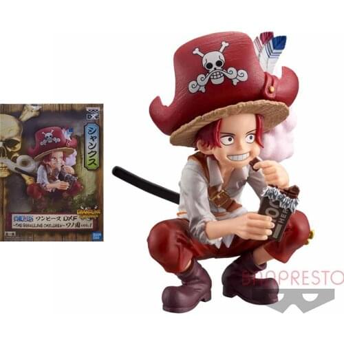 Bandai One Piece Figure Action Toy Figure DXF Wano Country Childhood Shanks Anime Figure Genuine Ornaments Toys for Children