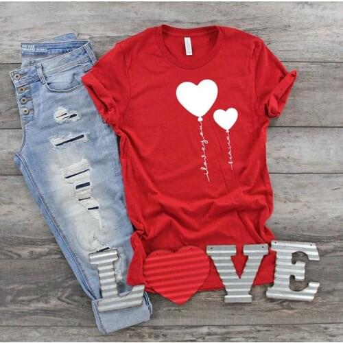 Korean O Neck Casual Short Sleeve Tees I Love You Be Mine Shirt Valentines Day Shirt Funny Graphic Cotton Women Tshirts
