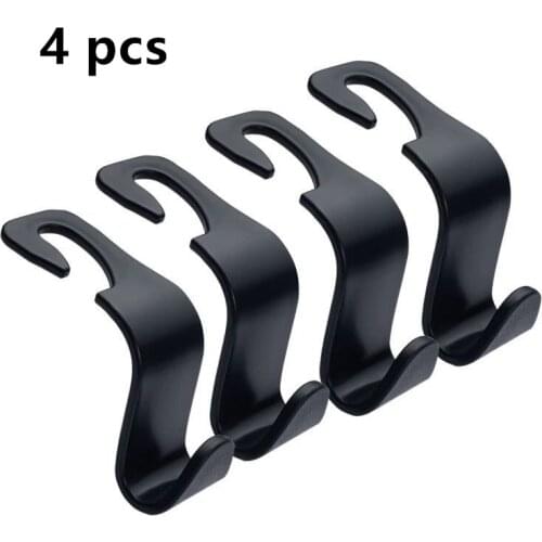 4pcs Car Seat Back Bag Hanger Hook for Chevrolet Chevy Cruze Mazda Cx-5 Kia Rio 3 Ford Mondeo Mk4 Fake Taxi Audi A6 C7 Accessory