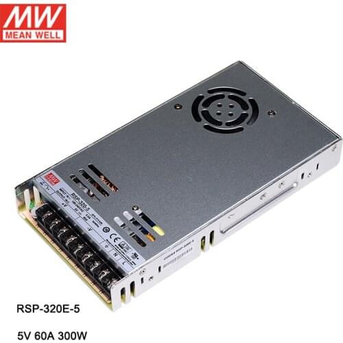 MEAN WELL RSP-320E-5 Switching Power Supply 5V DC 60A 300W Meanwell Transformer PFC
