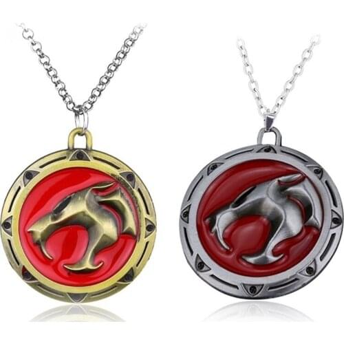 Trendy Anime Series Accessories Necklace Fashion Personality Wild Domineering Exquisite Animal Round Pendant Gift Luxurious Atmo