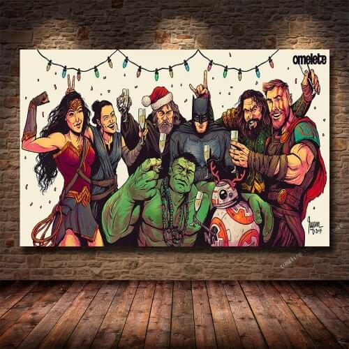 Marvel Superhero Hulk Birthday Party HD Print Canvas Painting Living Room Bedroom Decoration Painting