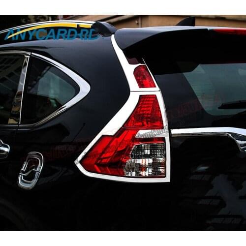 For Honda CRV CR-V 2015 2016 ABS Chrome Tail Rear Light Lamp Cover Trim 4pcs Decoration