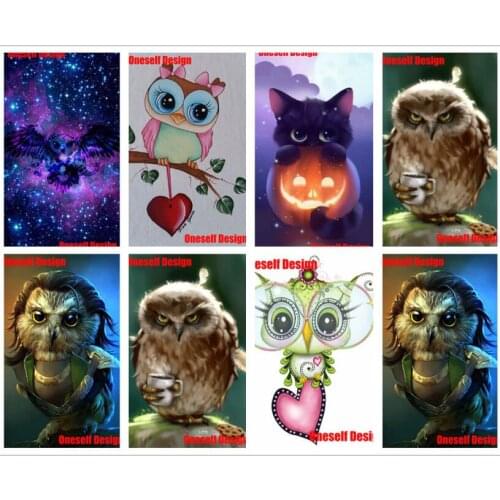 2019 USA top popular great 5d diamond mosaic sale owl diamant painting anime diamond painting 5d beaded embroidery cartoon anime