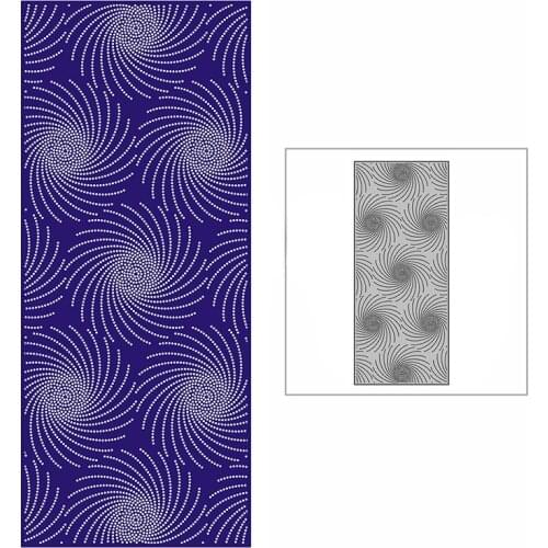 New Slim Dotted Swirl Background Plate 2021 Metal Cutting Dies for DIY Scrapbooking and Card Making Embossing Craft No Stamps