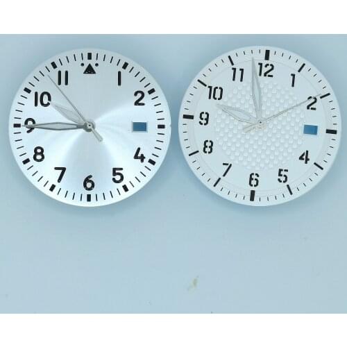 New Watch Parts 34MM Dial Add Hands Fit NH35 Automatic Mechanical Movement