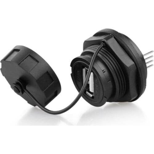 USB 2.0 Panel Mount IP67 Waterproof USB2.0 Connector Cable 1m 3ft USB Socket Male to Female Extension cord cables Water Proof