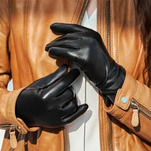 Youpin Qimian AllTouch Touch Screen Gloves Full Finger Waterproof Spanish Raw Soft Leather Warm For Women Man Warm Winter Drivin