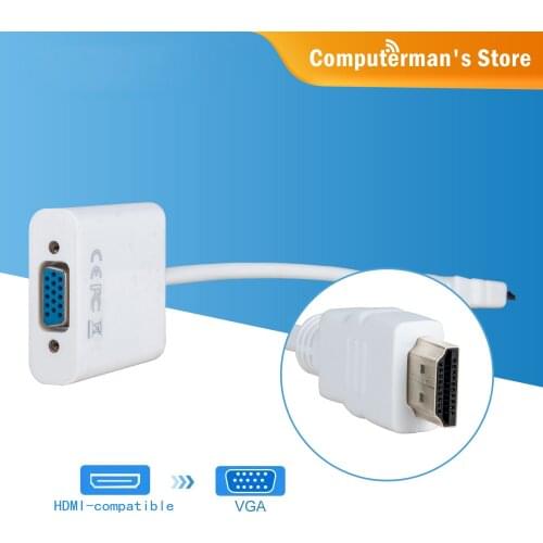 1080P HDMI-compatible to VGA Adapter Digital to Analog Converter Cable For PC Laptop TV Box to Projector Displayer HDTV
