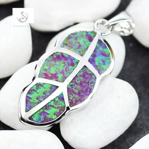SHUNXUNZE Engagement Wedding pendants charms christmas for Jewelry womens clothing accessories Pink opal Rhodium Plated R4090