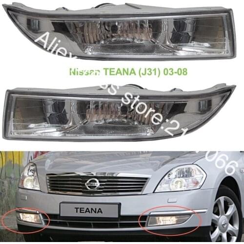Fog Lights for Nissan TEANA 2003 2004 2005 2006 2007 2008 J31 - Clear Driving Lamps Pair Quality SUPER