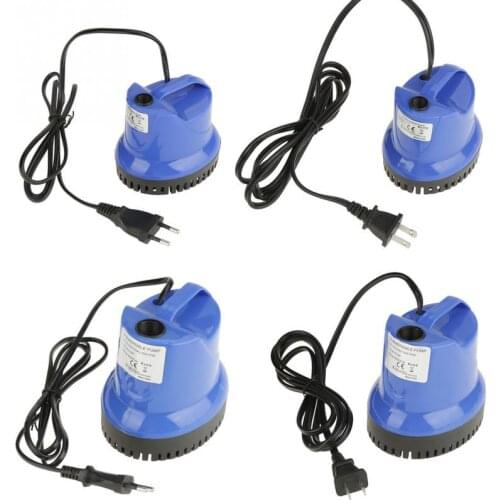 Ultra-Quiet Submersible Water Pump Fish Pond Aquarium Tank Fountain Plastic Water Submersible Pump EU / US (Optional)