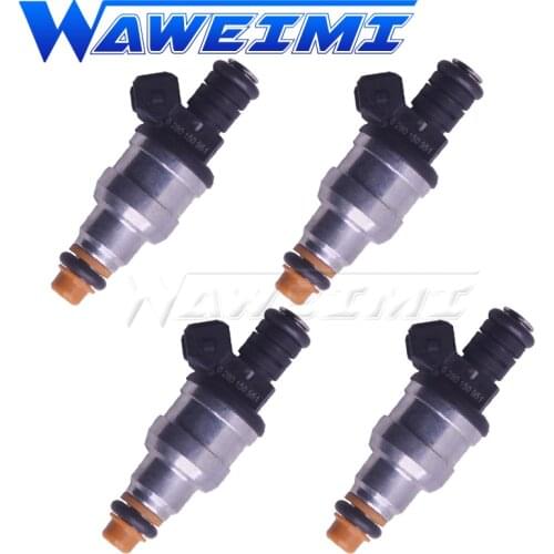WAWEIMI 4 Pieces Fuel Injector OE 0280150951 For Audi 100 AAN ABY S2 S4 S6 2.2V Turbo