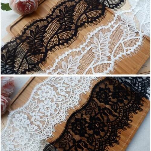 High-end Clothing Eyelash Lace Stitching Decoration Material Lace Wedding Veil Collar Home Sewing Accessories DIY RS3188