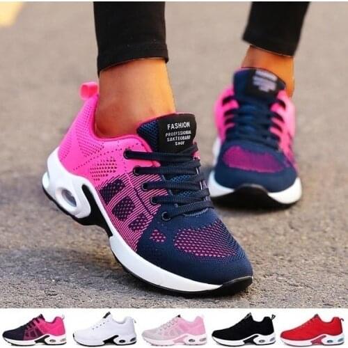 Big Size Outdoor Summer Air Sneakers Ladies Sports Shoes for Women Sport Shoes Women Running Shoes 2021 Blue Pink Temis GMB-1700
