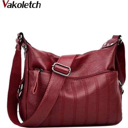 Female High Quality Handbags Women Messenger Bag 2020 Crossbody Bags For Women Sac a Main Soft Leather Shoulder Bags KL499