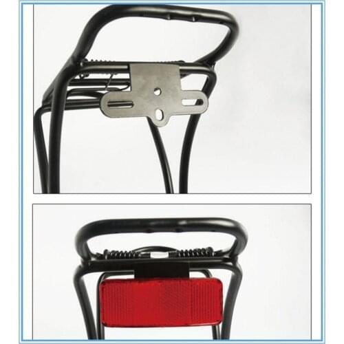 1pcs Bicycle Rack Tail Safety Caution Warning Reflector Disc Panier Rear Reflective Highly Reflect Light Outdoor Cycling #T2P