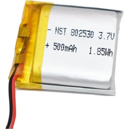 3.7V 700mAH 802530 Polymer lithium ion / Li-ion battery for TOY POWER BANK GPS mp3 mp4