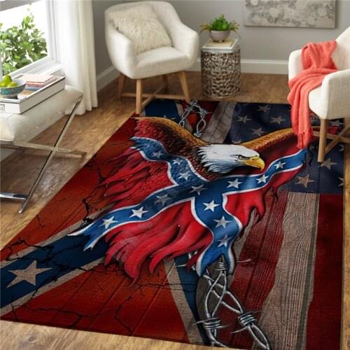 Eagle 3D Printed Rugs Mat Rugs Anti-slip Large Rug Carpet Home Decoration Living Flannel Print Bedroom Non-slip Floor Rug