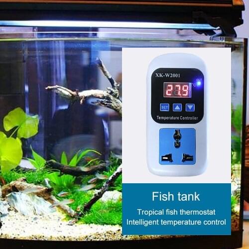 Digital Thermostat Temperature Controller LED display Switch AC 110-220V Microcomputer Socket NTC Sensor Temperature Controller